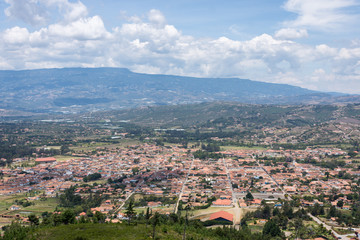 Fototapeta na wymiar Vue panoramique sur Villa de Leyva, Colombie