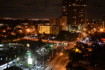 Fototapeta na wymiar city skyline in night