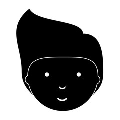 cartoon young man icon over white background, vector illustration