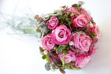 wedding bouquet with roses