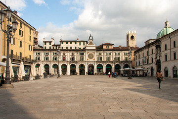 Fototapeta na wymiar Piazza della Loggia in Brescia