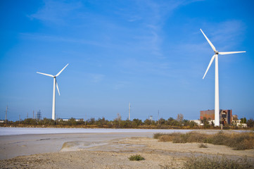 windmills are spinning