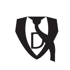 Silhouette of a businessman suit