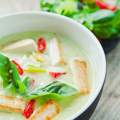 Vegetarian Tom Kha with Tofu