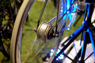 Fototapeta na wymiar Bicycle electric motor