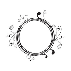 Isolated vintage arabesque