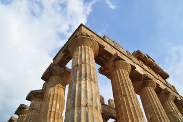 Naklejka premium Temple, Selinunt, Sicily, Italy.