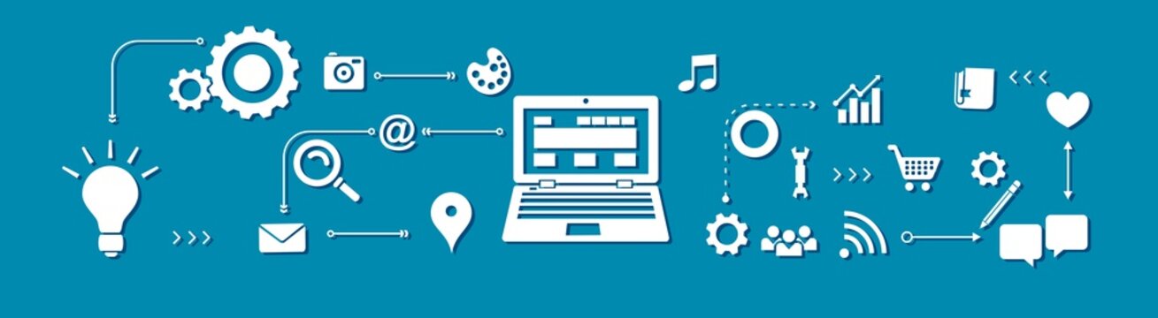 internet applications infographic design