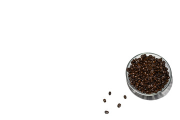 A plate of whole Coffee Beans