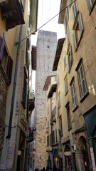 Fototapeta na wymiar Bergamo città alta