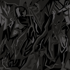 Seamless sharp-angled texture of a night camouflage for a uniform © Lastovetskiy