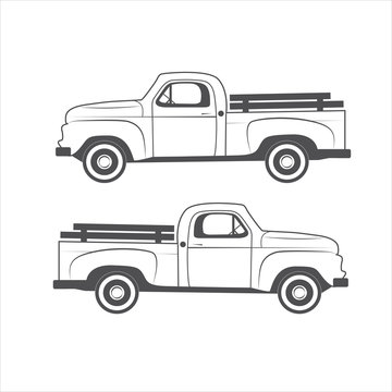 Vintage truck element design