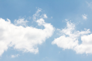 Obraz premium Blue sky with white clouds.