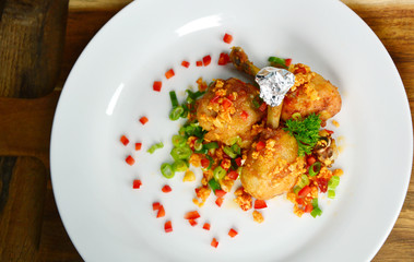 Stir Fried Chicken with Garlic Salt and Pepper