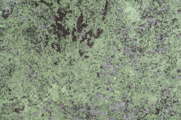 Rusty green painted metal texture background.