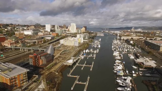 Tacoma Washington Thea Foss Waterway Commencment Bay Waterfront