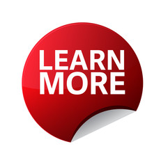 Learn More Red Sticker