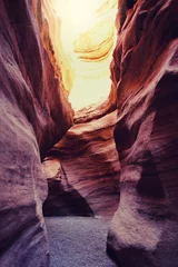 Fototapete Schlucht Der Rote Canyon. Geologische Attraktion in den Bergen von Eilat, Israel