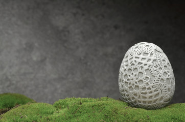 easter decorations eggs moss ornamental