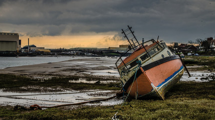 Old Abandoned Fishing Boat
