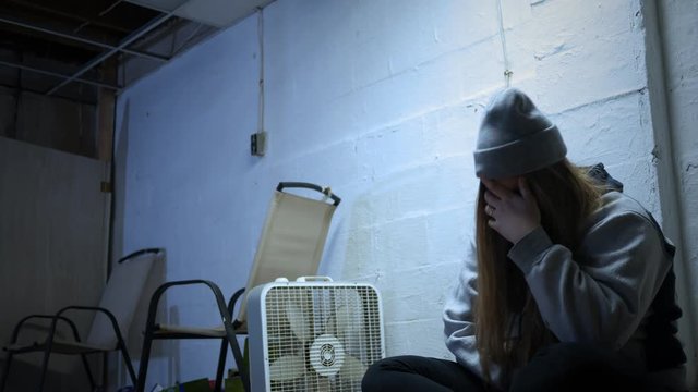 A Woman is scratching all over during a drug withdrawal - Locked Down Version ALT