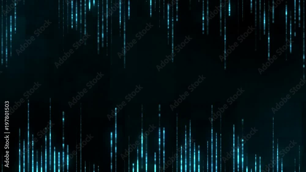 Poster abstract futuristic code in a virtual cyberspace. seamless loop background