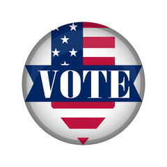 Fototapeta premium United States campaign button