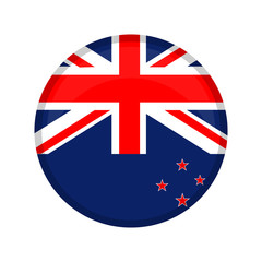 Obraz premium New Zealand campaign button