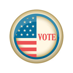 Fototapeta premium Retro United States campaign button