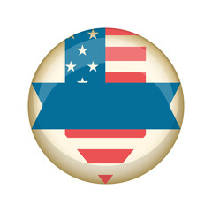 Retro United States campaign button