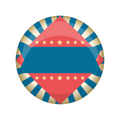 Fototapeta na wymiar Retro United States campaign button