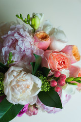 beautiful summer and spring bouquet of vase