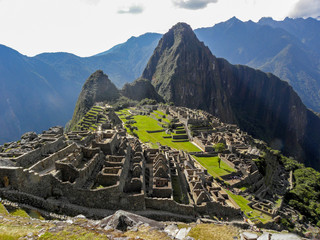panoramic day in Machu Picchu