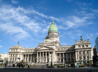 Capitol of Buenos Aires Congress in Argentina