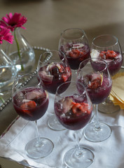 Sangría Casera de vino tinto
