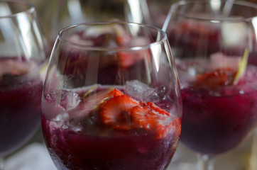 Sangría Casera de vino tinto