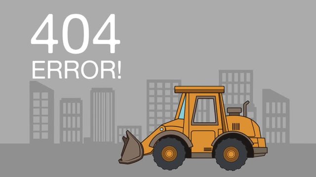 404 error network failure animation  illustration design