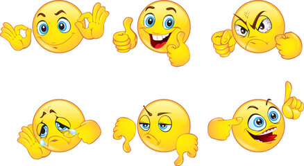 Smileys emoticons set