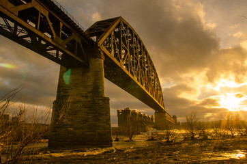 Railroad Bridge near Falls of the Ohio