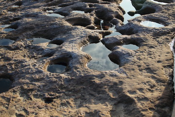Rock coaster in Yeliu geopark, Taiwan