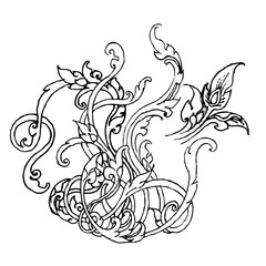 natural ornament in Thai style