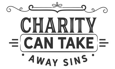 charity can take away sins