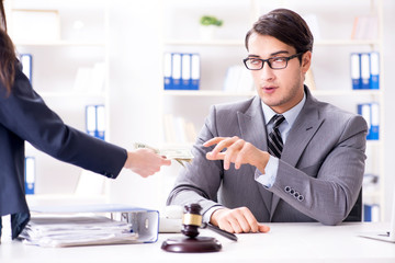 Lawyer being offered bribe for his services