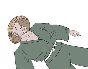 oriental man resting