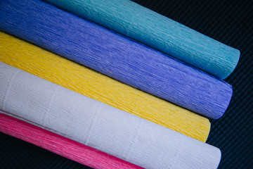 color texture roll of corrugated paper.