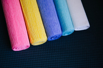 color texture roll of corrugated paper.