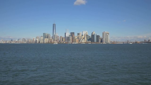Cityscape of NYC and the Upper Bay