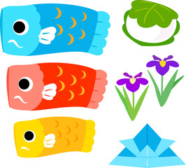 子供の日のイラストセット