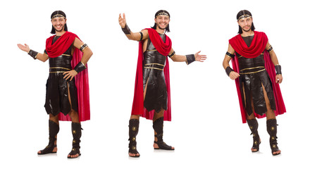 Gladiator isolated on white