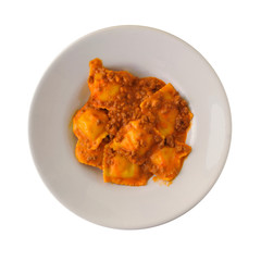 イタリア料理　パスタ　切り抜き　俯瞰